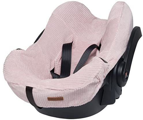 Baby's Only - Babyschalenbezug Sense - Weiche Rib Corduroy - Gruppe 0+ - Maxi Cosi Bezug Babyschale - Schonbezug für Autositz - 5-Punkt-Gurte - Kindersitzbezug für Mädchen - Alt Rosa