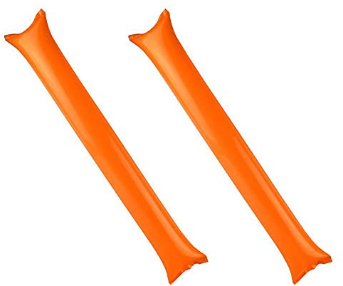 HOMU 50 Pcs Bam Bam Thunder Sticks Cheer up Plastic Clap Hands Cheering Sticks Inflatable Long Balloon Noise Sticks Noise Maker Stick for Stadium Birthday Party Wedding Concert Carnival Balloon