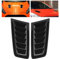 Ejoyous 2Pcs Presa D'aria Universale Scoop Bonnet Vent Air Aspirazione Scoop Turbo Bonnet Vent Hood Cover per Focus RS MK2 Style (Nero lucido)
