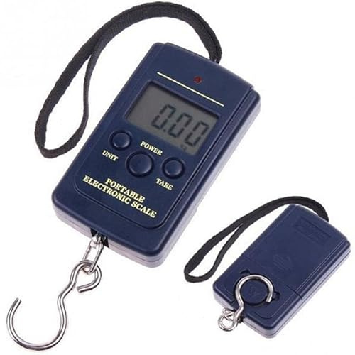 40kg Digital Luggage Scale - Hanging Travel Scale for Suitcases, Fish, and Angler Use
