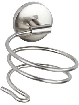 WENKO Porta asciugacapelli Cuba Matt - Portaphon, Pressogetto di zinco, 10 x 8 x 14 cm, Opaco