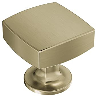 Amerock BP37101BBZ | Kitchen Cabinet Knob | Golden Champagne | Everett 1-1/4 in (32 mm) Length | Cabinet Hardware | Square Furniture Knob | Dresser Drawer Knob | Bathroom Cabinet Door Knob