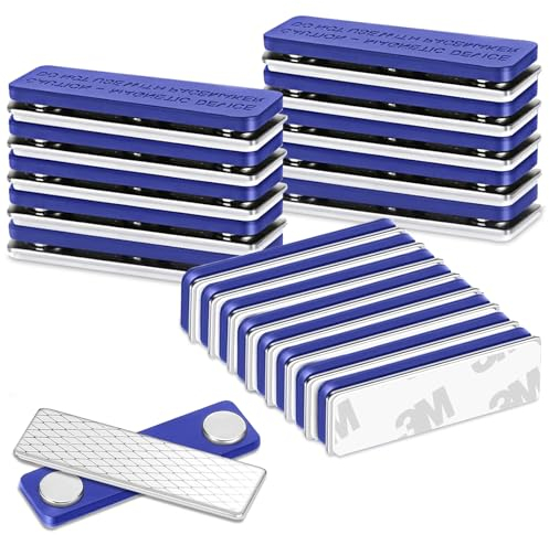 Magnet Namensschild, 20 Stück Namensschild Magnet, Namensschilder für kleidung, Magnet Namensschilder für kleidung Ausweishalter, name tag mit 3-Punkt Selbstklebende Magnet