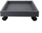 Sottovaso quadrato per piante, vassoio con ruote mobili, sottobicchiere in plastica per piante in vaso da esterno (interno 27 cm)