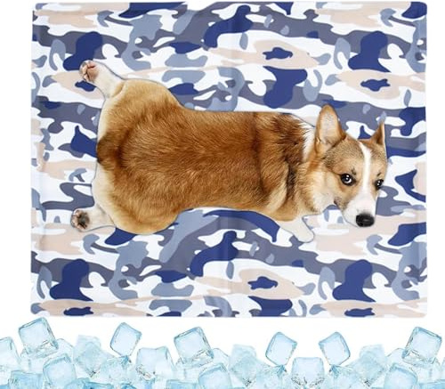 syayw Tapis rafraîchissant pour chiens | Tapis de lit en gel rafraîchissant pour boîtes et cabanes | Tapis rafraîchissant imperméable pour animaux de compagnie, lieu de sommeil, repos, détente en