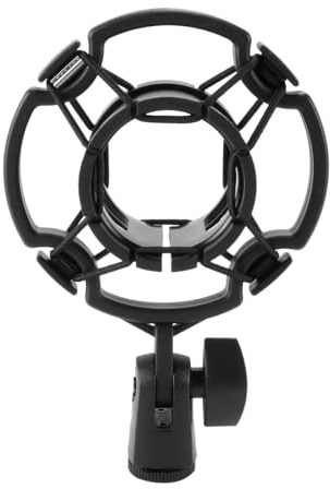 Hoite Soporte universal para micrófono de condensador profesional con montura antichoque para grabación en estudio.