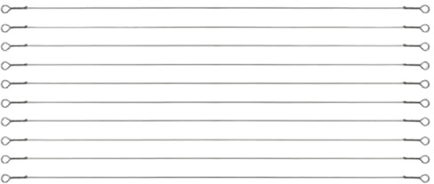 Lot de 10 lames de scie à chantourner 30, 5 cm, en acier au carbone, pour métaux tendres, bois, plastique, scie à métaux, archet, chantourner