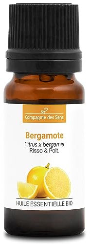 BERGAMOTTO (Citrus x bergamia) BIO - 10mL - Olio Essenziale di Qualità Premium - 100% Puro, Naturale, Garantito ChromaCert® - Chemiotipizzato & Integrale
