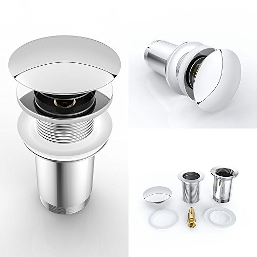 Korpusbad Push Open AA03 ohne Überlauf-Funktion verchromt | Standardgröße