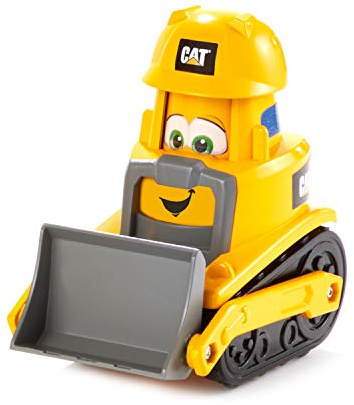 Caterpillar - Véhicule multivisage Bulldozer 18 cm, Orange