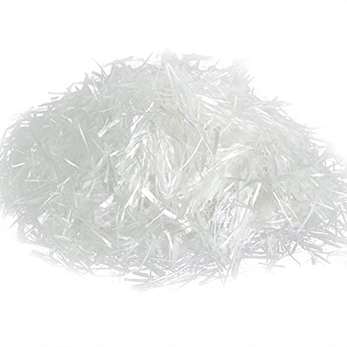UPTTHOW Fiberglass for Cement Mortar Concrete Reinforcement Anti-Seepage and Anti-Cracking Cement Mix for Building Walls Garden Floor 3/4(19MM)-1lb