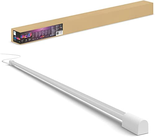 Philips Hue Play Gradient Light Tube weiß 125cm, 1260lm, Surround-Beleuchtung, bis zu 16 Mio. Farben, einstellbare Lichteffekte, steuerbar via App, für Fernseher geeignet
