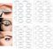 Plantilla Sombra para Delinear Ojos, 8 pegatinas de plantilla de maquillaje,rápido y ahorra tiempo, Cat Eyeliner Stencil Ojos Ahumados para Principiante