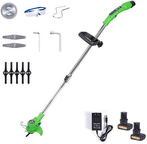 Cortacésped inalámbrico, cortacésped de empuje, cortacésped manual, cortacésped eléctrico, cortacésped eléctrico rotativo portátil con batería de 12V, cortacésped eléctrico ligero, recargable, retrác
