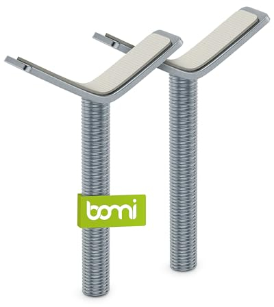 BOMI Treppenschutzgitter Spindel aus Metall | 2 Stück in Silber | Y-Adapter für Treppengeländer | Zubehör Türschutzgitter für Treppen Geländer | Einfache Befestigung für Baby Schutzgitter