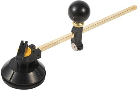 Heaveant Cortador de Vidrio Circular, Compases Ajustables Tipo Círculo de Cristal Cortador Circular con Ventosa para Aficionados y Cortadores de Vidrio Profesionales