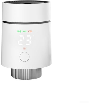 Feegow Smartes Thermostat-Heizkörperventil für ZigBee 3.0, Heizkörperthermostat für nahtlose Integration mit Smart Home Heizsystemen