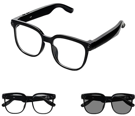 MSCGLYXGS Ai Smart Glasses with Camera and Bluetooth - 4K HD Video Recording, Real-Time Translation, with Color-Changing Lenses for Travel, Sports, Outdoor Use