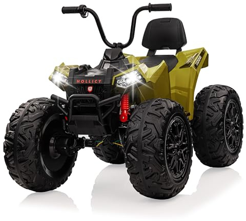 24V Kids Ride on Electric ATV,2 Seater 4WD All Terrain Quad, 4 Wheeler Ride on Toy Car