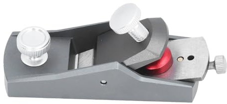 HUSHUI Liten Handhyvel, Aluminiumlegering Platt Botten Manuell Trimhyvel med Justerbar Skärtjocklek, för Träbearbetning Av Snickerihantverk