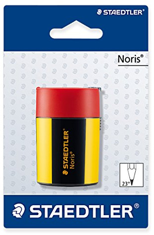 Staedtler Noris 511 004, Taille-crayon métal, Pour crayons graphite standards, jusqu'à 8,2 mm de diamètre, Lote de 10, 511 004