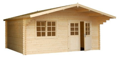 Palmako Blockbohlenhaus Britta 19,7 40 mm natur