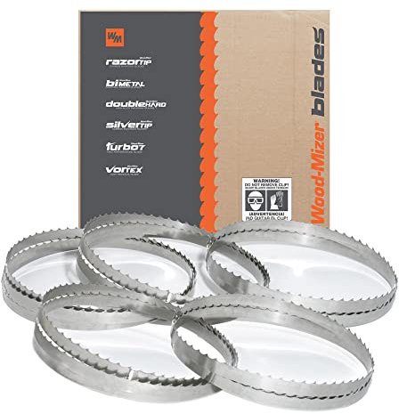 Wood-Mizer 158 Sawmill Bandsaw Blades 5-Pack - DoubleHard 10° All-Purpose Sawing
