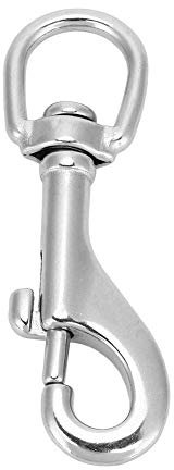 Keenso Crochets Mousquetons Pivotants, Acier Inoxydable 316, Robuste et Durable, pour Chaînes de Plongée, Crochet en Acier Inoxydable, Sécurité Améliorée, pour Applications Industrielles