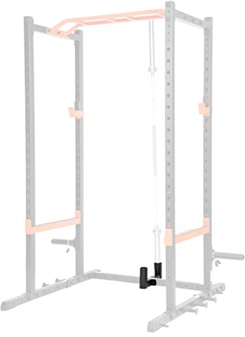 Sunny Health and Fitness Unisex's Bar Holder Attachment for Power Racks and Cages – SF-XFA003, Black, One Size