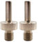 BGTEC Core Drill Bit Adapter, 2pcs M14 Thread to Triangle Shank Diamond Hole Saw Drill Sanding Attachment Arbor Shaft Adapter