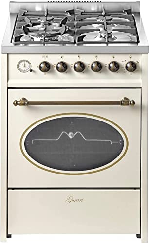 GURARI 614 CR Piano cottura 60 cm Gas naturale Fl.Gas 4 Kw WOK, Barbecue a gas, Range Cooker, Cassetto con passeggino, Controllo del gas, Girarrosto. Gas naturale, gas propano