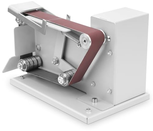 Mini Belt Sander, 775 Electric Belt Sander, Polishing and Grinding Machine with 96W Power Supply for DIY Unwinding Stripping Paint Sanding