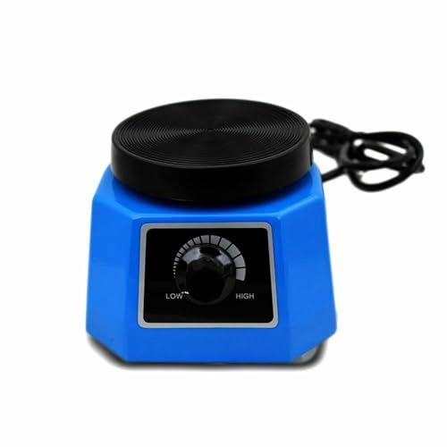 Donened – Dental Oscillator, 220 V, 100 W, rund tandformare, tandad vibrator, blå tandteknik, gipsskropp, tandläkare, tandkliniker, 14 x 15 x 11 cm (EU-kontakt)