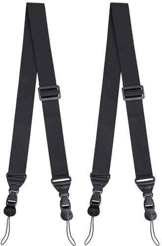 Vikrami lighting 2Pcs Shoulder Strap for Tablet case Adjustable Shoulder Strap Multifunctional Replacement for iPad Notebook Tablet Bags Duffel Bag Camera Comfortable Neck Strap Nylon 43-62.6 Black