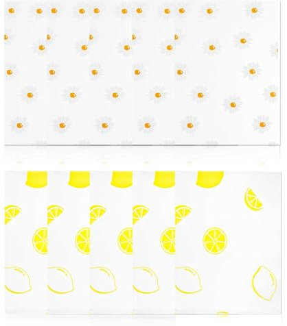 10 Stück Kühlschrankmatten, 30 × 40 cm Schrankpapier Abwaschbar, Schubladenmatte Küche mit Zwei Muster Eva Schubladeneinlage, für Esstisch Kühlschrank Schublade