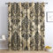 zcwl Damast Vorhänge, Barock Verdunklungsvorhänge mit Ösen, Vorhang Blickdicht für Wohnzimmer Schlafzimmer Dekoration, Gardinen mit Muster, 2er Set, 160 x 132 cm (HöhexBreite)