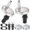 KUKUPOW 2 Pezzi Viti per Sedile del Water, Cerniere Tavoletta WC, Cerniera di Ricambio per Sedile WC, Raccordi a vite per Coperchio WC in Acciaio Inox, Cerniere Tavoletta WC