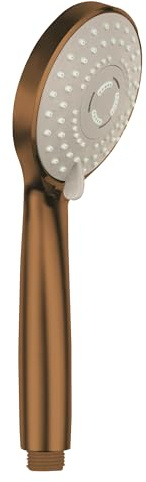 Balneo Soffione doccia – Doccetta risparmio 3 funzioni: Pioggia, Massaggio, Mix – Leggero & ergonomico – Attacco universale 1/2 – Per comfort & stile nella doccia – Rame – Cascade Modello 3