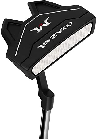 MAZEL Golf Mallet Putter with CNC Milled Face for Men and Women, 35 Inch Stainless-Steel Shaft Provides more Consistency and Stability (Black)