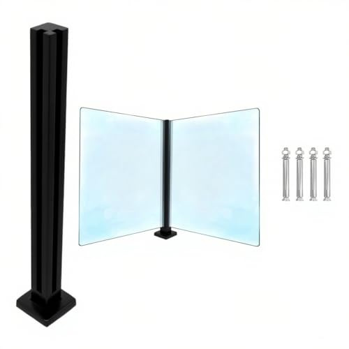 Moderno kit de barandilla de vidrio para balcón, sistema de balaustrada para interiores y exteriores, diseño elegante y seguro para uso doméstico y de oficina