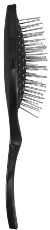 HOMSFOU Brosse Antistatique pour Perruques Poils en Acier Solide, Brosse Démêlante Professionnelle pour Cheveux Synthétiques et Humains, Ergonomique et Douce pour Cheveux Lisses, Bouclés