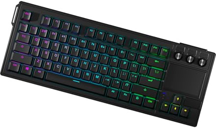 KieTeiiK Einfaches LCD Eingabegerät mit visueller Anzeige und geräuschabsorbierenden Decken für eine konzentrierte Umgebung Mehrschichtiges, isoliertes Spieltastenset