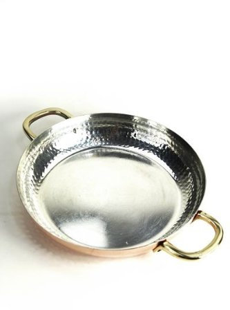 Poêle en cuivre (20 cm) avec anses -'CopperGarden®'