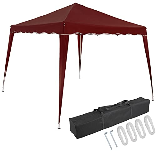 CASARIA® Pabellón Capri 3x3m Carpa Cenador de Jardín Fiestas Protección UV50+ Pop-Up Camping Festivales Patio