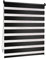 Victoria M. Doppelrollo Klemmfix ohne Bohren, 70 x 230 cm (BxH) Schwarz, Rollo Fensterrollo lichtdurchlässig & verdunkelnd，Duo-Rollo Klemmmontage Zebrarollo für Fenster & Türen