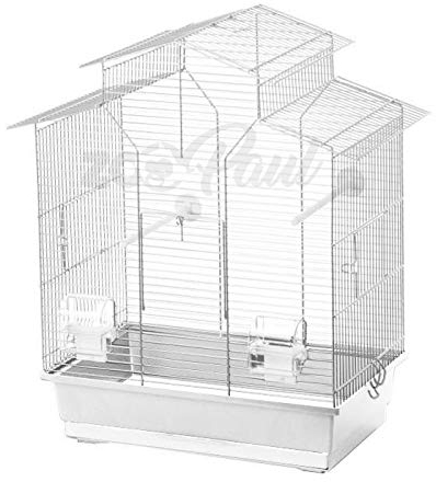 ZooPaul Vogelkäfig IZA 2 II weiß 52x30x60 cm (L/B/H)