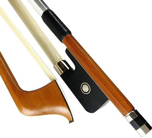 WinsterBow Brazilwood Ebony Cello Bow 1/8 student cello bow 1/8 Natural Horsehair (cello bow 1/8)