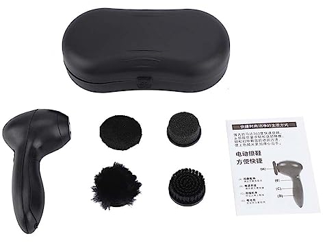 Cireuse à Chaussures électrique Mini Portable, Brosses de Nettoyage de Machine à Polir les Chaussures électriques pour Sacs en Cuir Entretien des Sièges de Voiture