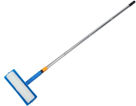 OVAQUIXI Rodillo de Pintura Ajustable, brocha para techo reutilizable, antisalpicaduras 10 pulgadas, para hogar jardín garaje