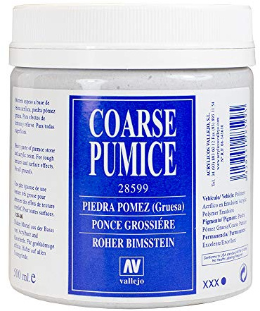 Vallejo : Acrylic Rough Grey Pumice Paste Medium : 500ml